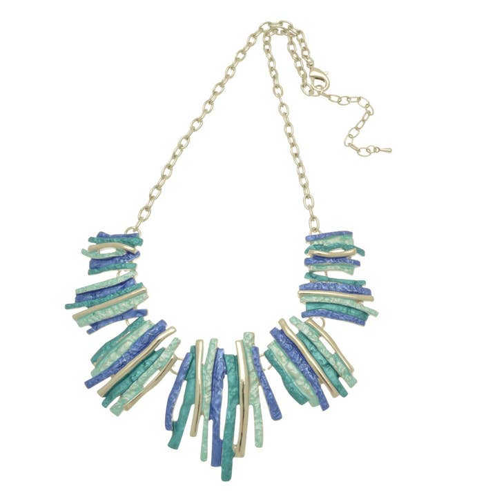Blue Shard Necklace for wholesale by Miss Milly Limited