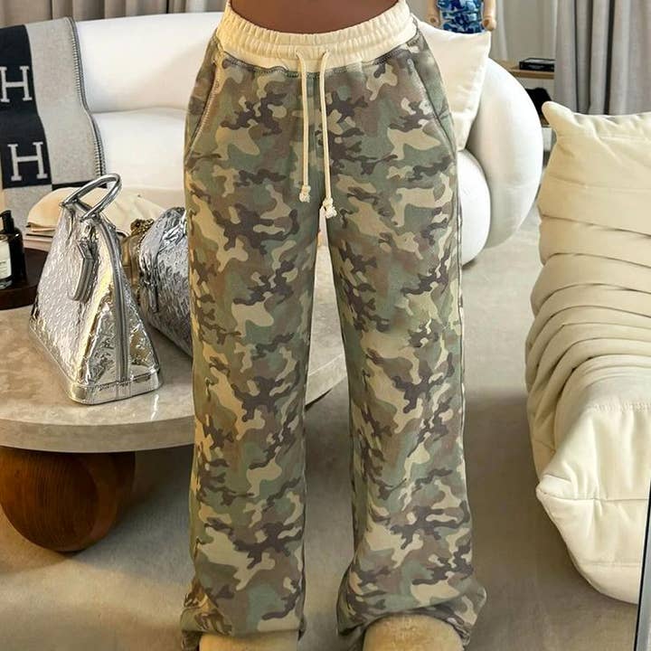 Camou Camouflage hooded sweatshirt pants sets for wholesale on Faire4