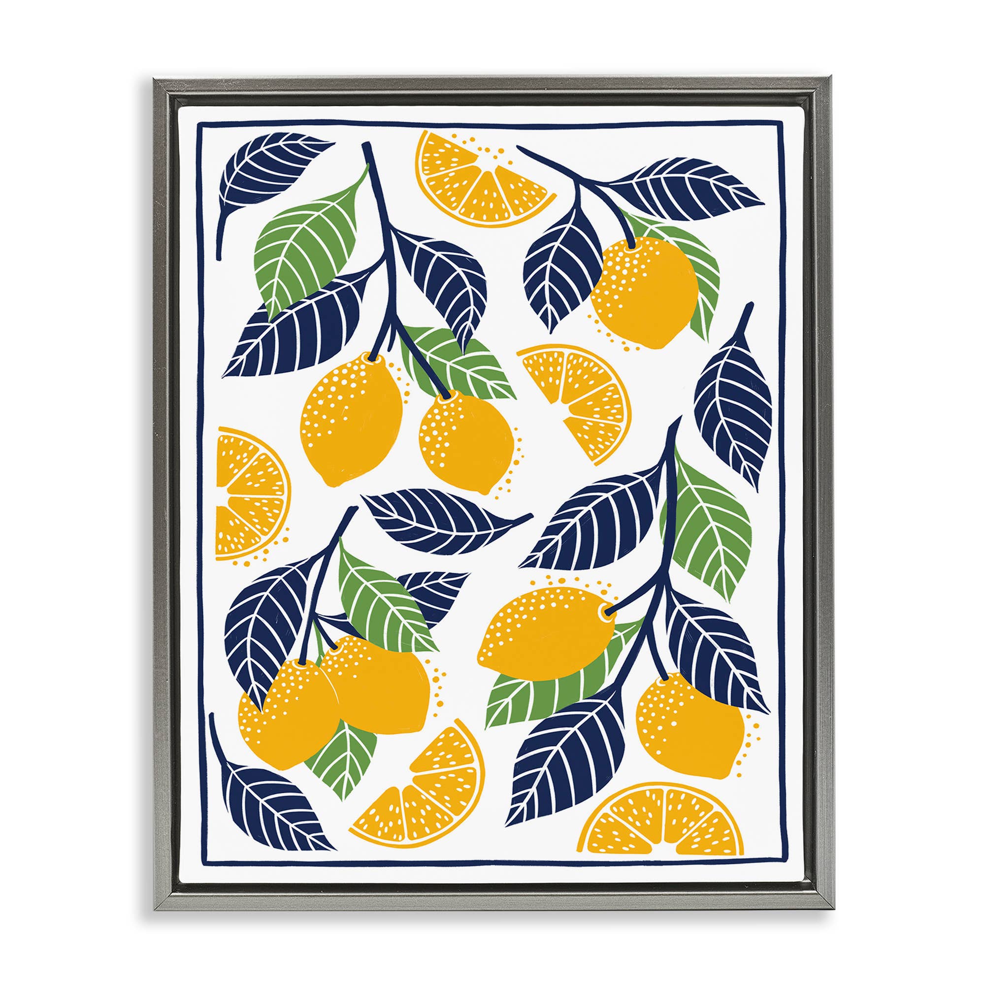 Stupell Industries – wholesale Wall sign – Mediterranean Lemons Pattern - Framed Wall Art25