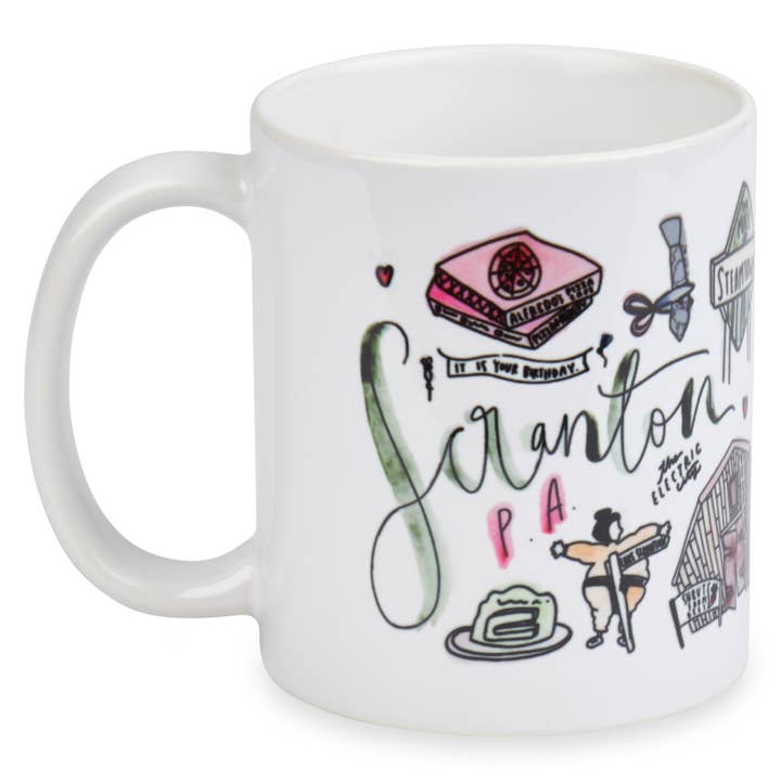 Scranton/The Office Aquarell-Tasse, Keramik, 11 oz für den Großhandel von Signet Sealed