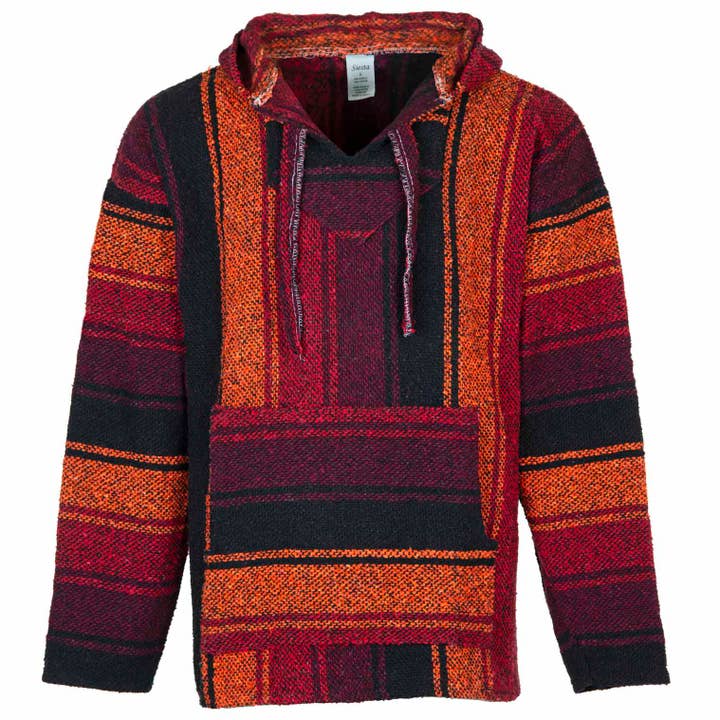 Siesta - Vendita all'ingrosso Felpa con cappuccio - Uomo - Felpa Baja arancione tramonto1