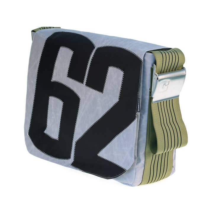 BAG L, Canvas Collection gray, green for wholesale by Canvasco GmbH