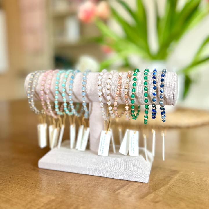 Kaylie Dawn Jewelry - Wholesale Jewelry Stand & Display - Jewelry Displays - Bracelet Bar or Grid - Linen Covered13