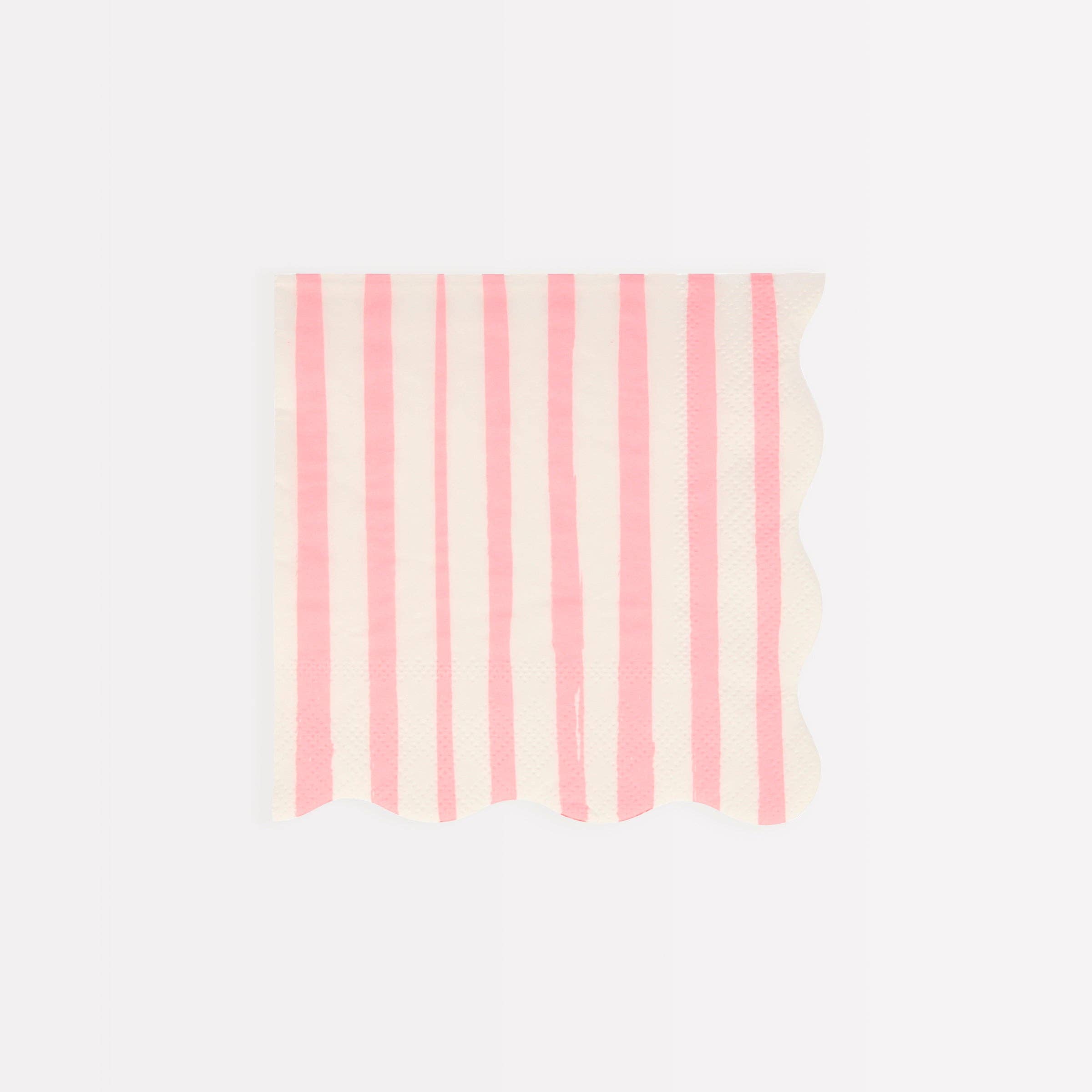 Meri Meri – wholesale Disposable napkin – Pink Stripe Small Napkins0
