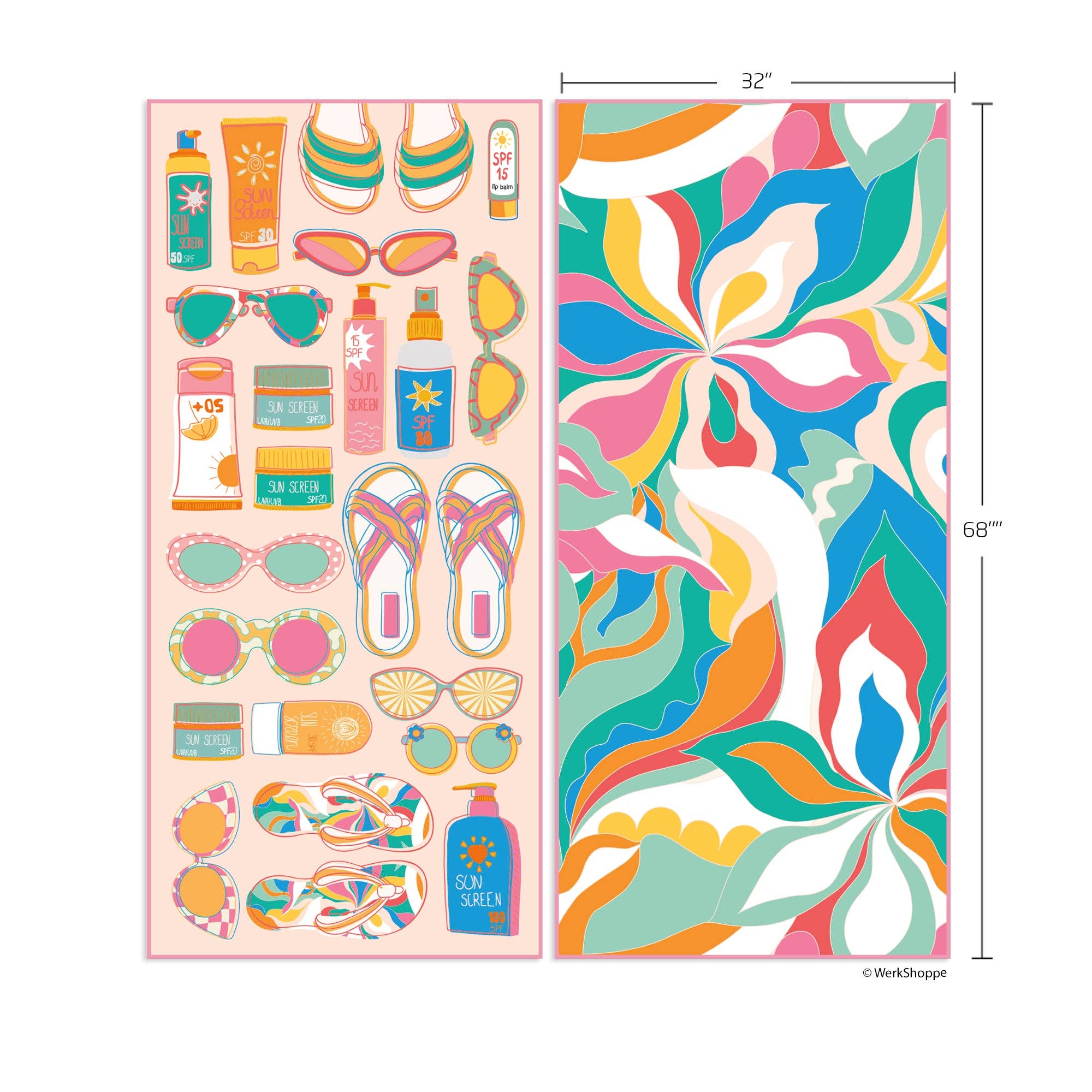 WerkShoppe - Wholesale Beach Towel - Palm Springs Beach and Pool Towel7