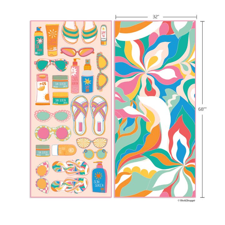 WerkShoppe - Wholesale Beach Towel - Palm Springs Beach and Pool Towel7