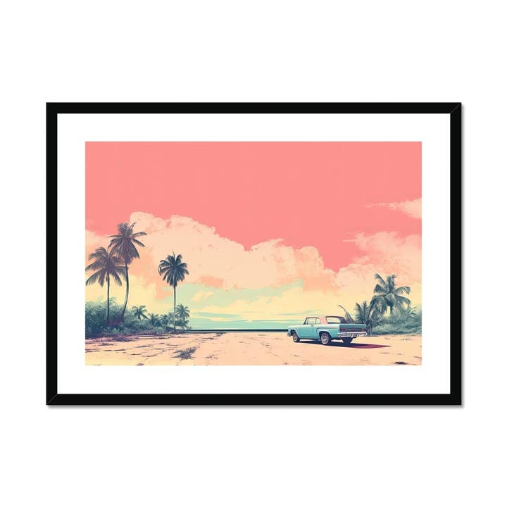 Havana Sunset Inramad & Monterad Print för wholesale av Pixel Gallery