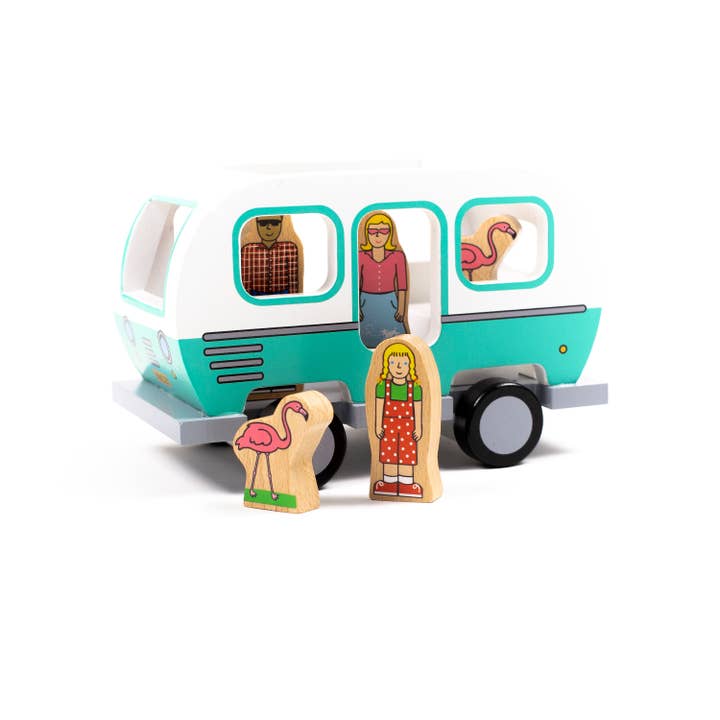 Jack Rabbit Creations - Wholesale Wood Toy - Kids - Glamper Camper Magnetic Van2