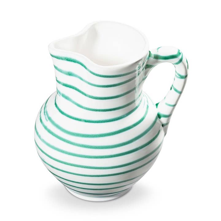 Dizzy green, Viennese jug (1L) for wholesale by Gmundner Keramik Handels GmbH