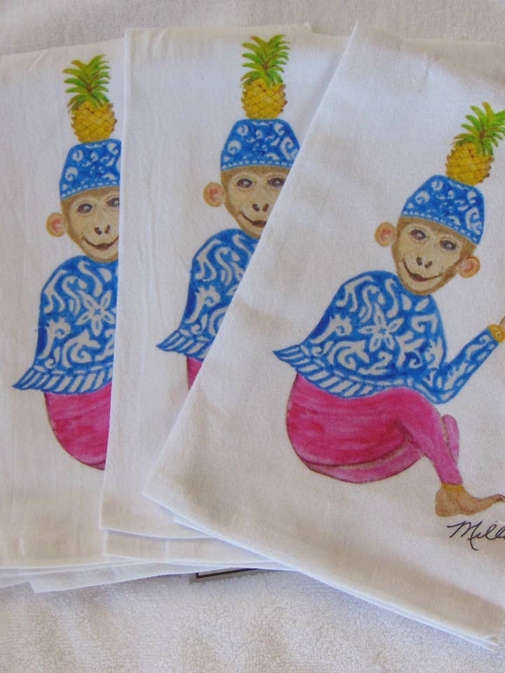 Betty Anne Flour Sack-servetten in beperkte oplage voor wholesale door Lowcountry Linens