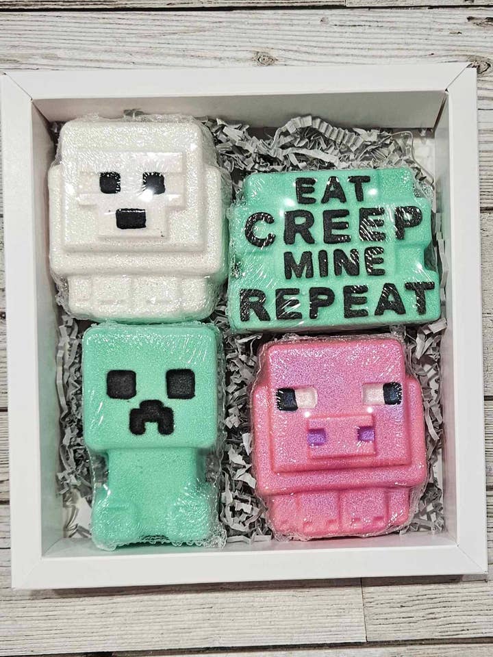 Minecraft Badebomben-Geschenkset für den Großhandel von The Soap Sisters