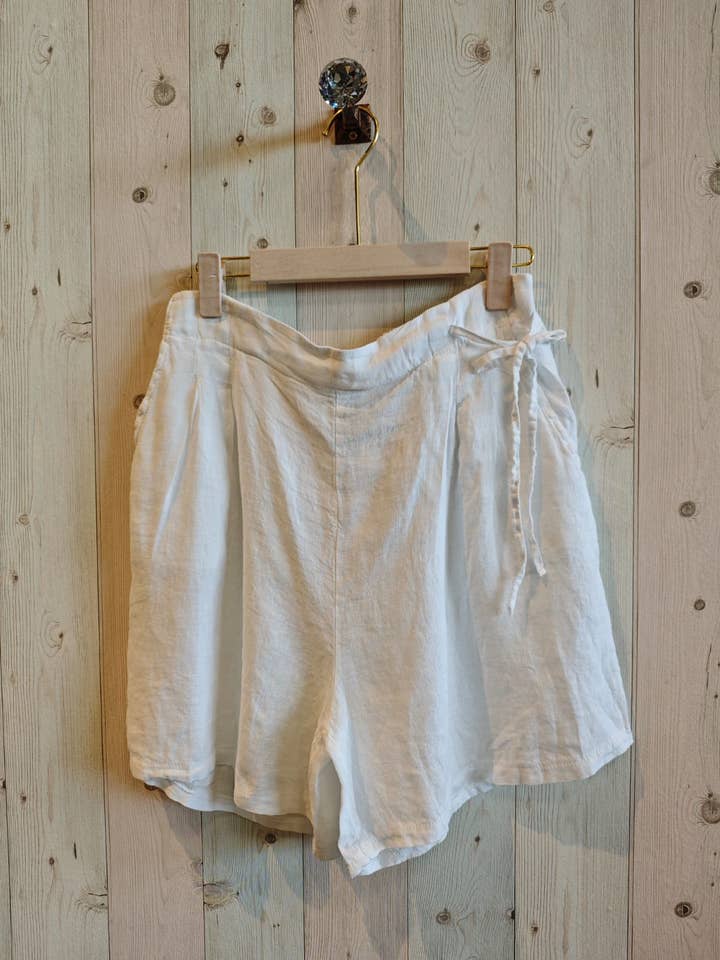 Linen & More - Wholesale Shorts - Women's - REF 17763 SHORTS WITH LINEN TIE 100%7
