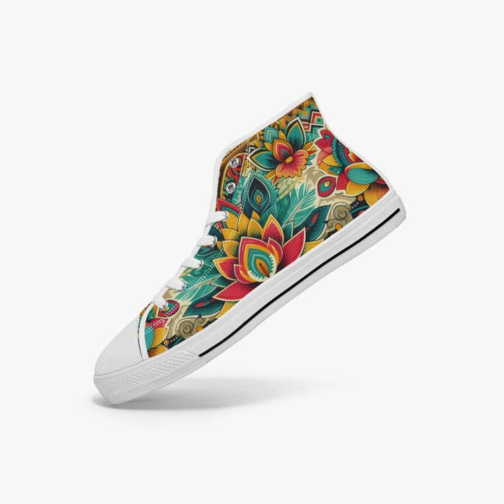 Oh Pote - Wholesale Lifestyle Sneakers - Women's - Myanmar Fabric #4.0 High-top Canvas Shoes