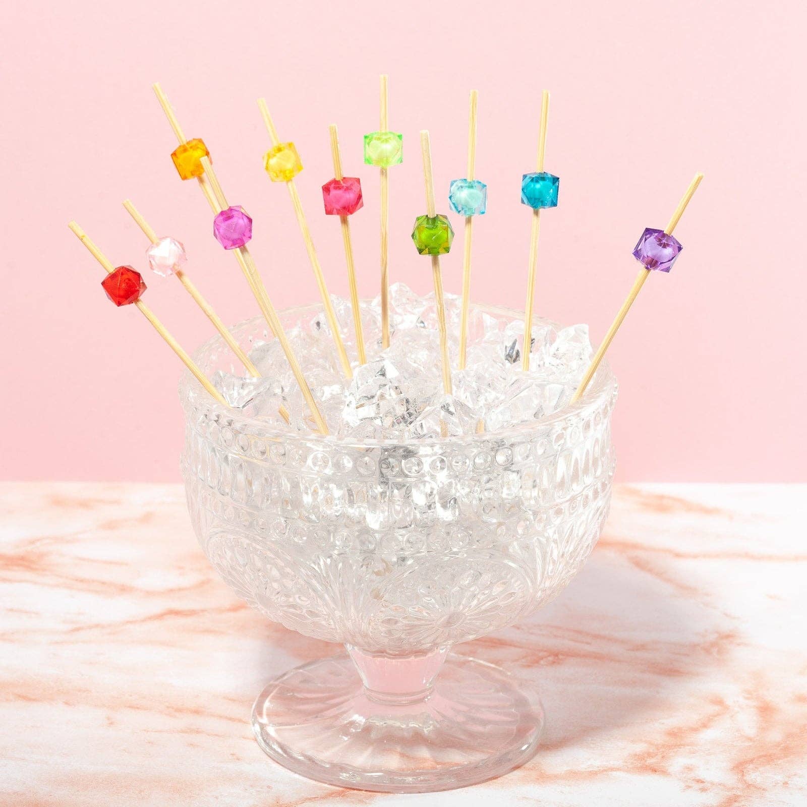 ViVi Vitello - Vente Piques à cocktail - Cure-dents à cocktail Gem It Up!, ensemble de 501