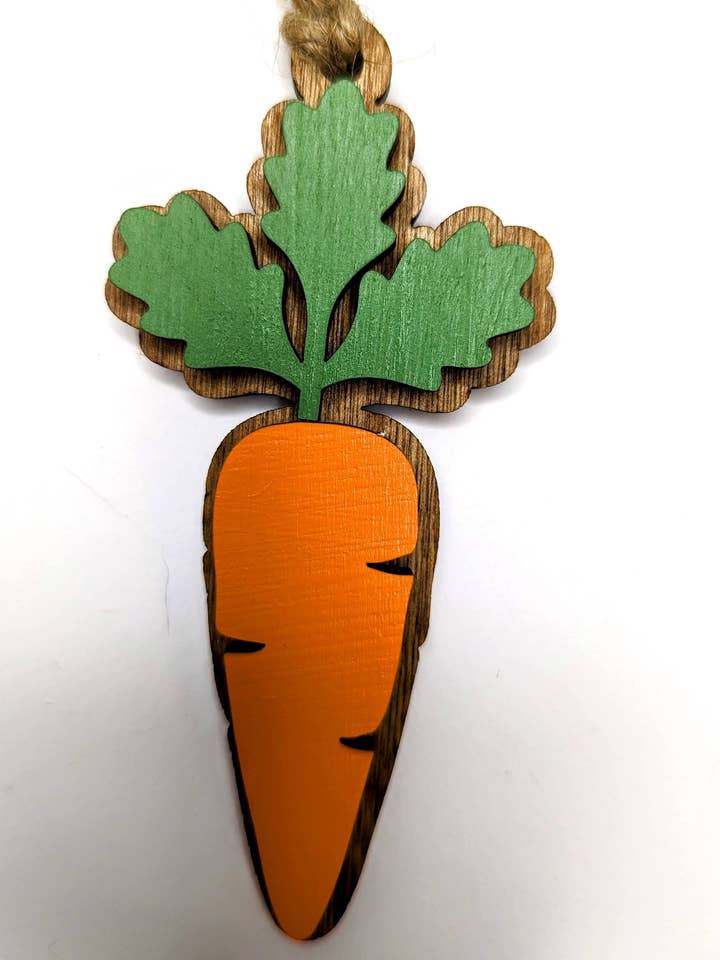 Carrot Christmas Ornament for wholesale by The Little Ornament Shop