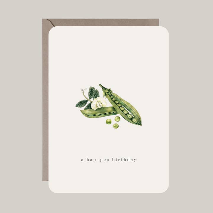 Carta con busta | a hap-pea birthday per la vendita all'ingrosso da parte di De Papierboetiek