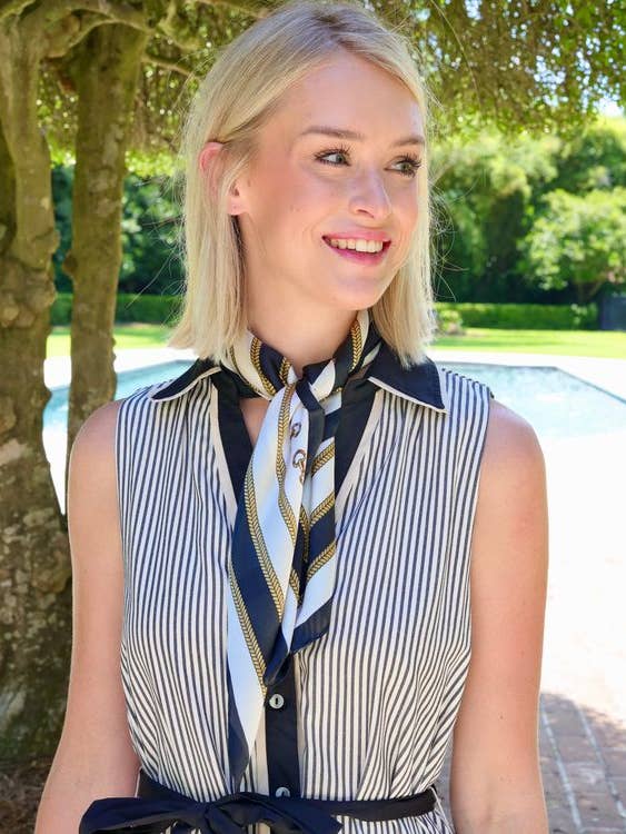 Prince Horse Bit Scarf Cream for wholesale by Caroline Hill