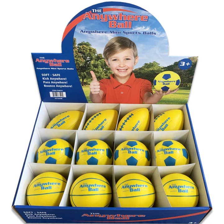 Thin Air Brands - Wholesale Sports Ball - Kids - Mini Foam Sports Balls in PDQ1