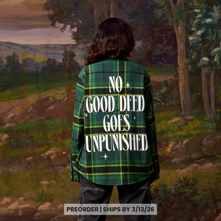 Wicked Elphaba Flannel II for wholesale by Cakeworthy