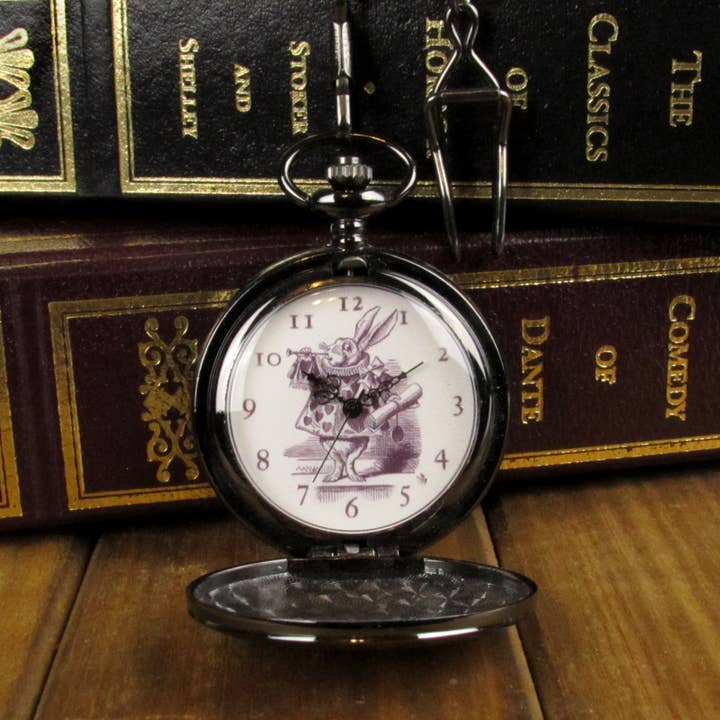 The ExCB - Wholesale Wrist Watch - Unisex - White Rabbit Pocket Watch