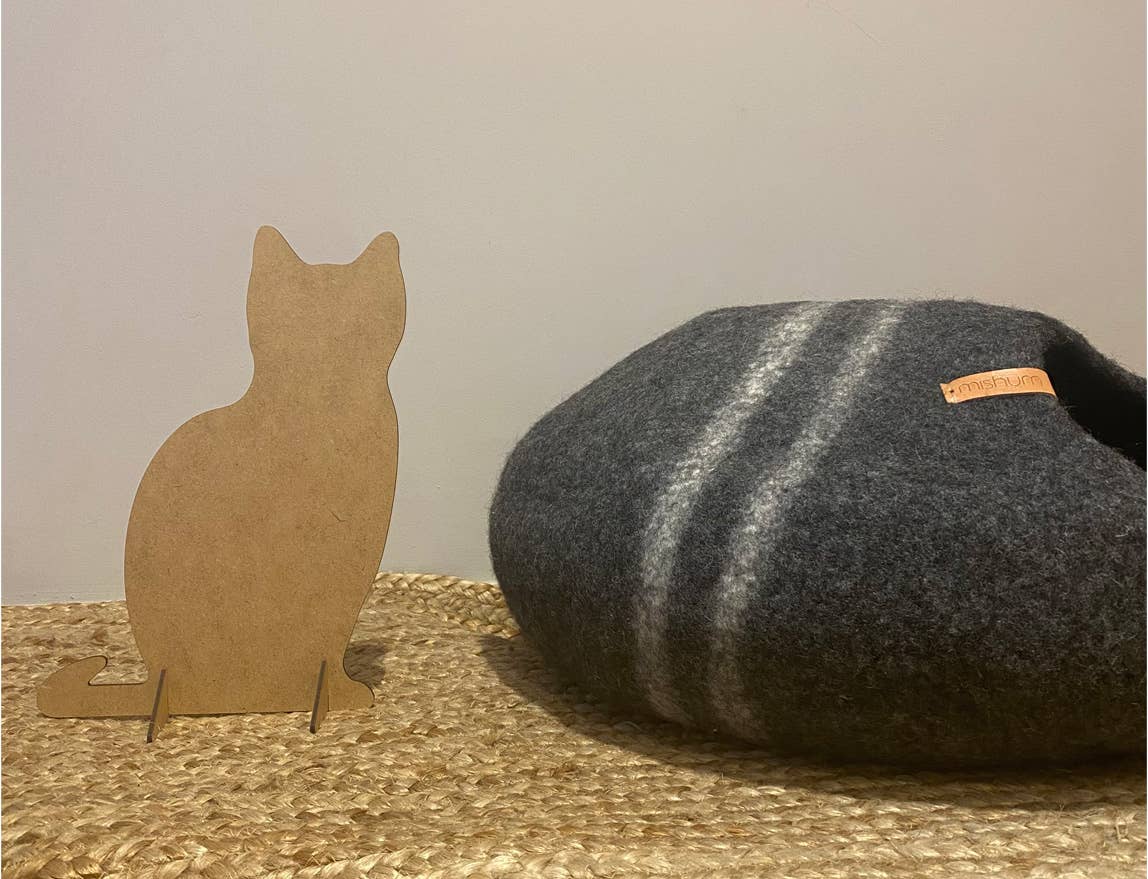 Mishum – wholesale Dekorativt bordsobjekt – Hund- och kattsilhuett i MDF för butikens atrezzo7