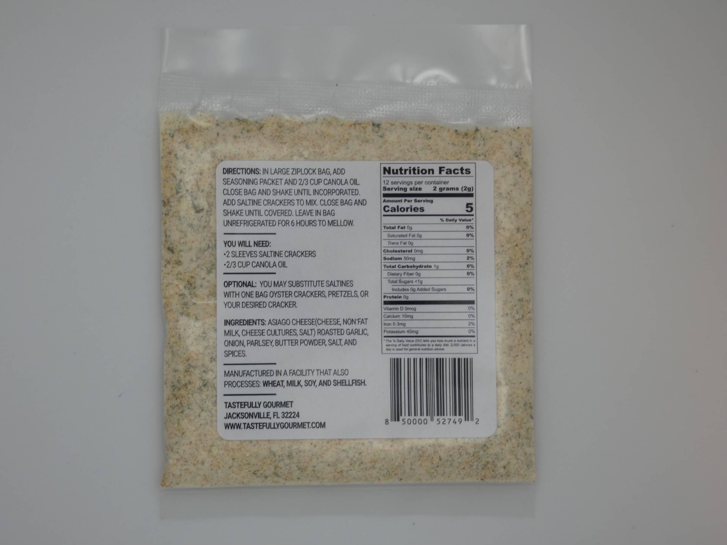 Tastefully Gourmet - Wholesale Dried Spice Mix - Asiago Roasted Garlic Cracker Seasoning Mix1