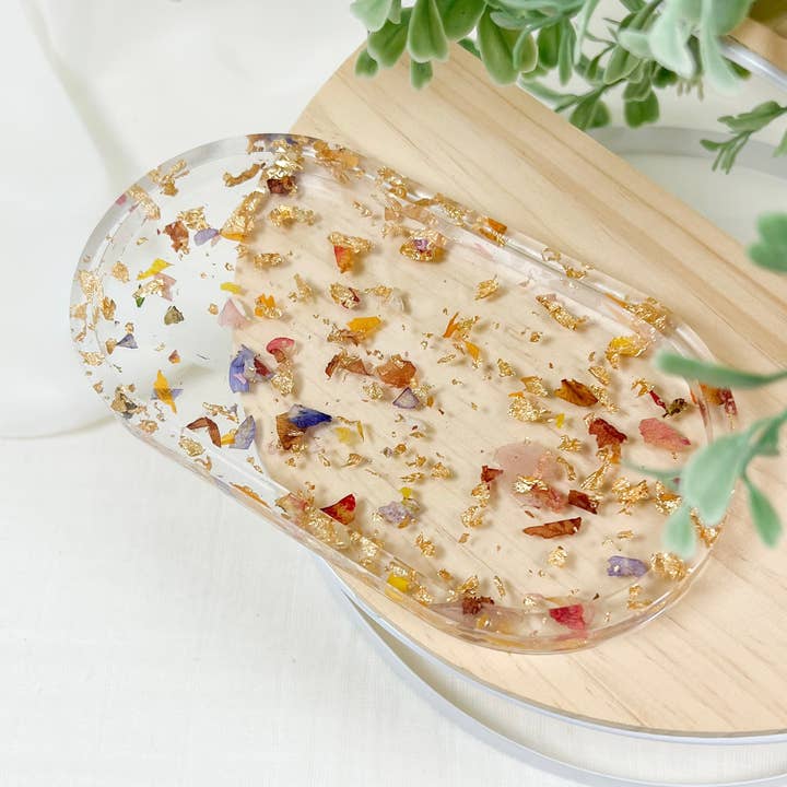 Blandade kronblad Prydnadsbricka för wholesale av Rooted