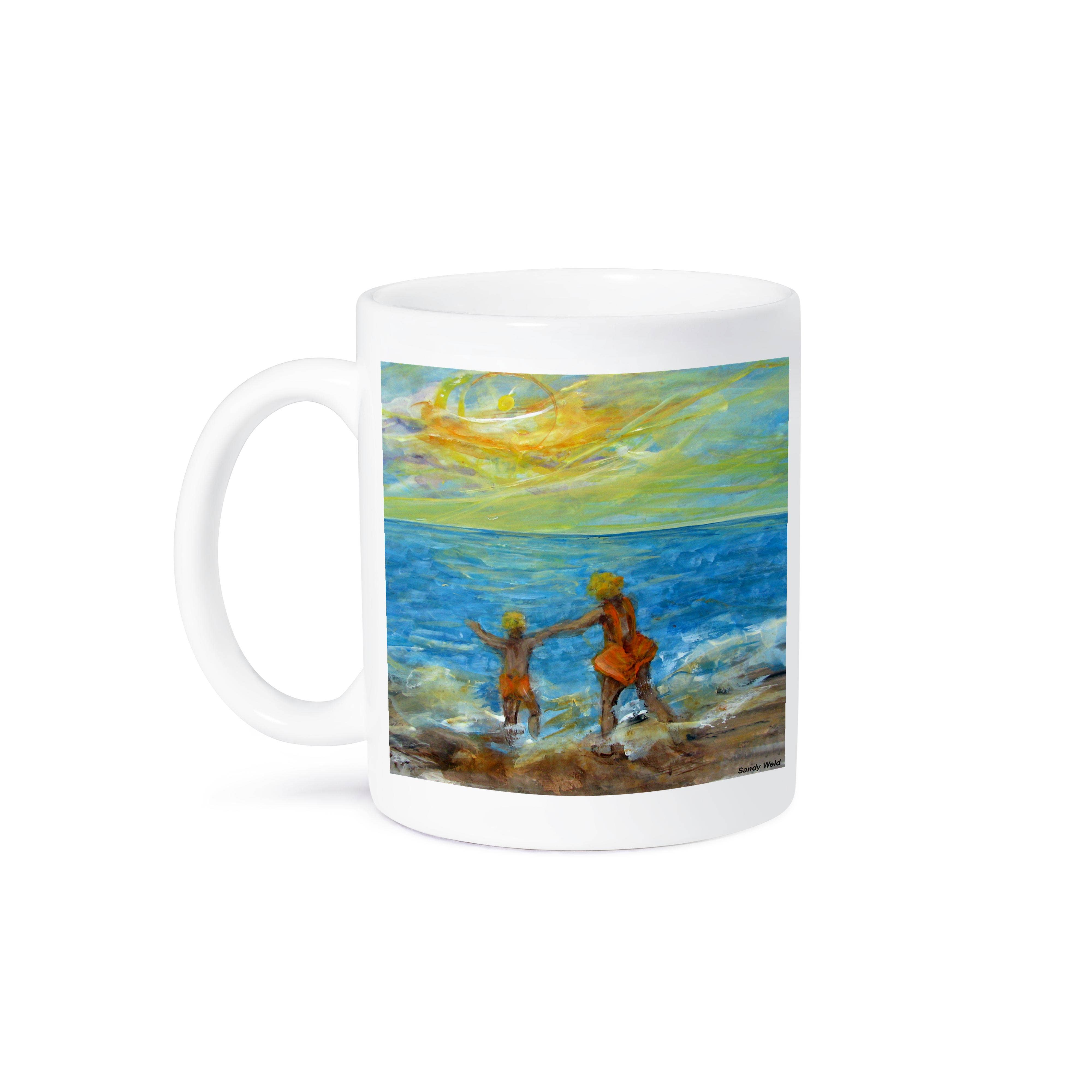 3dRose - Wholesale Coffee Mug - 3dRose, Surfs Up, kids play at the beach, Mug8