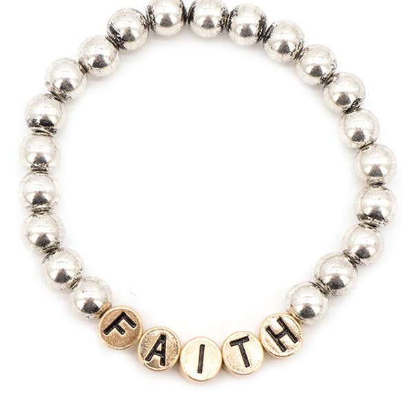 Jewelry Max - Wholesale Beaded Bracelet - ( Z570 ) RELIGIOUS INSPIRATION STRETCH BRACELET0