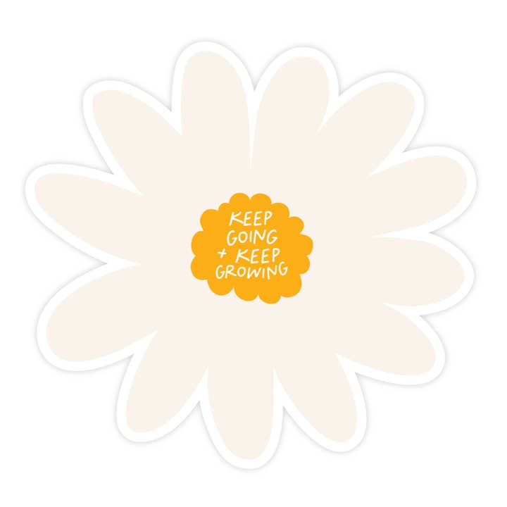 Keep Going + Keep Growing STICKER for wholesale by Pretty by Her