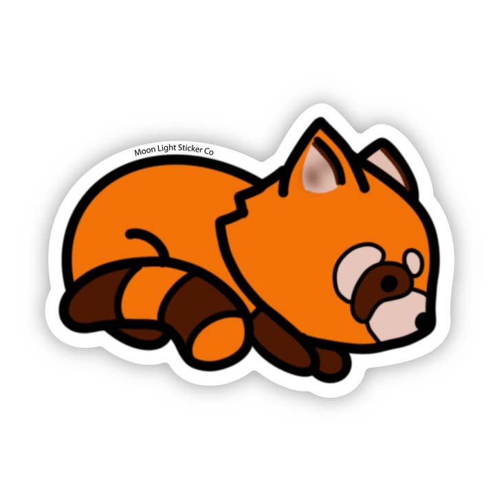 Adesivo Panda Vermelho por atacado de Moon Light Sticker Co