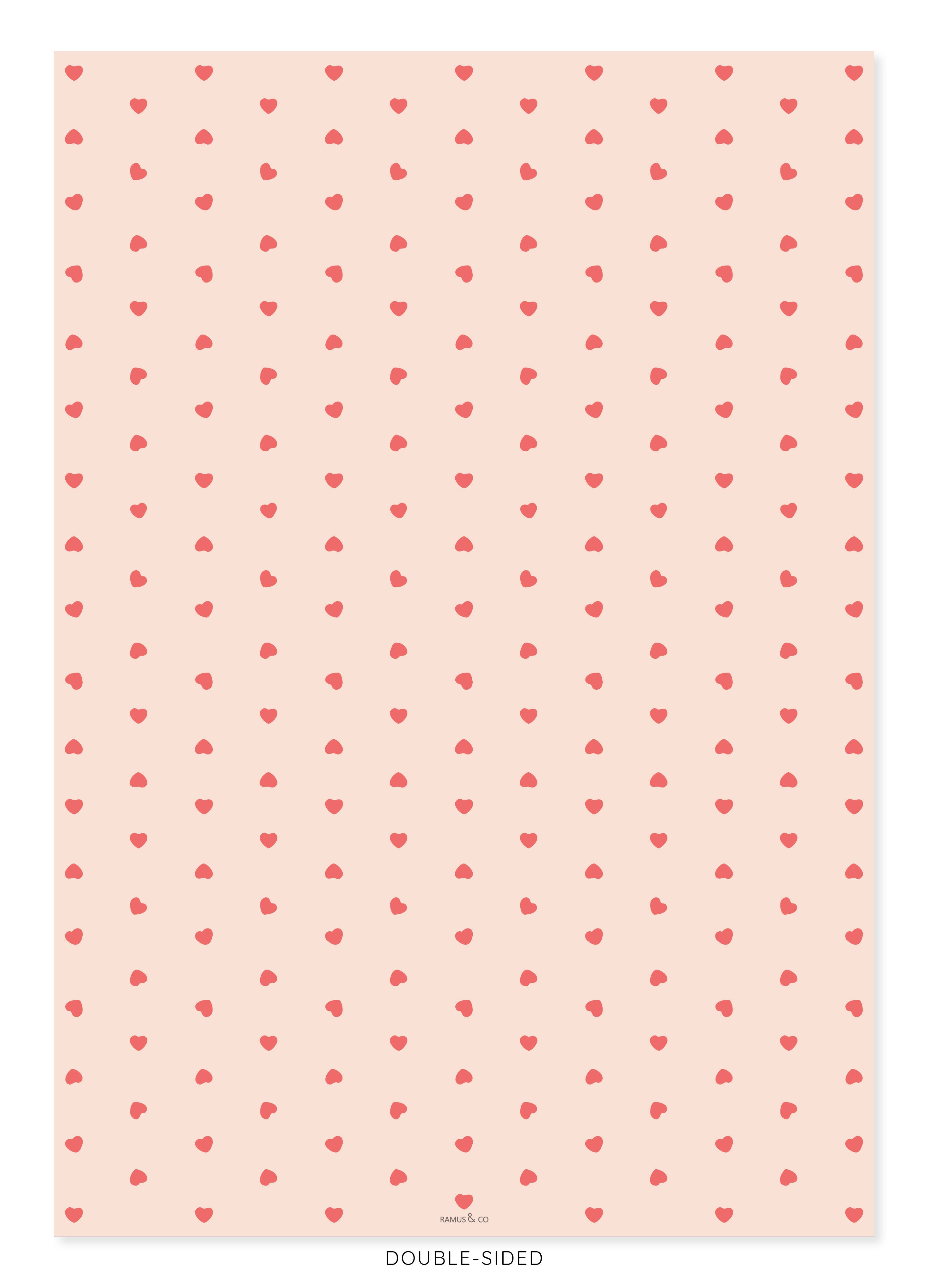 Ramus & Co. - Wholesale Flat Wrap - Hearts Gift Wrap3