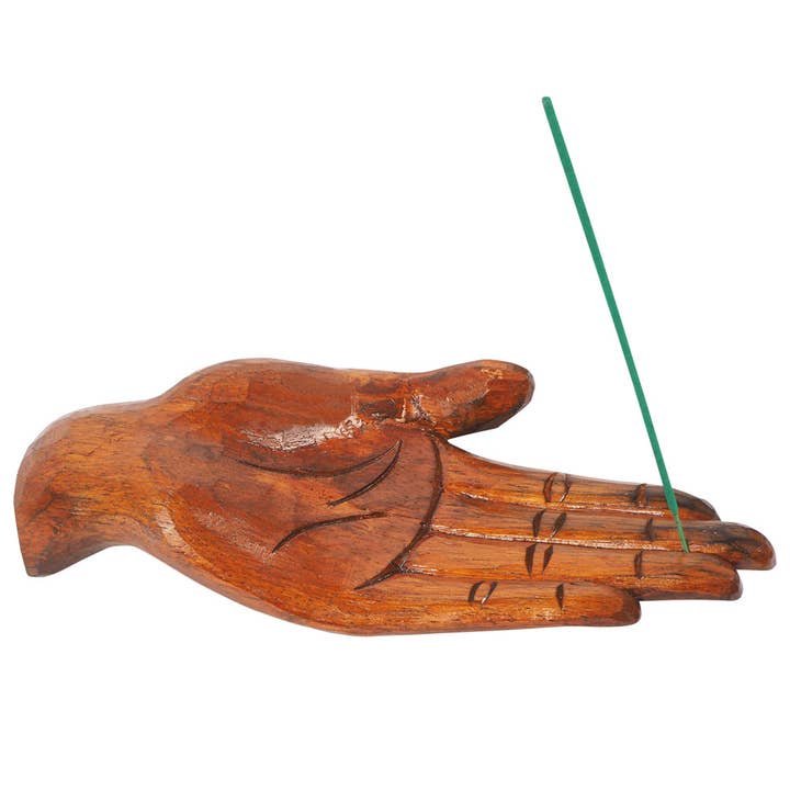 Wooden Hand Incense Holder for wholesale by Benjamin International