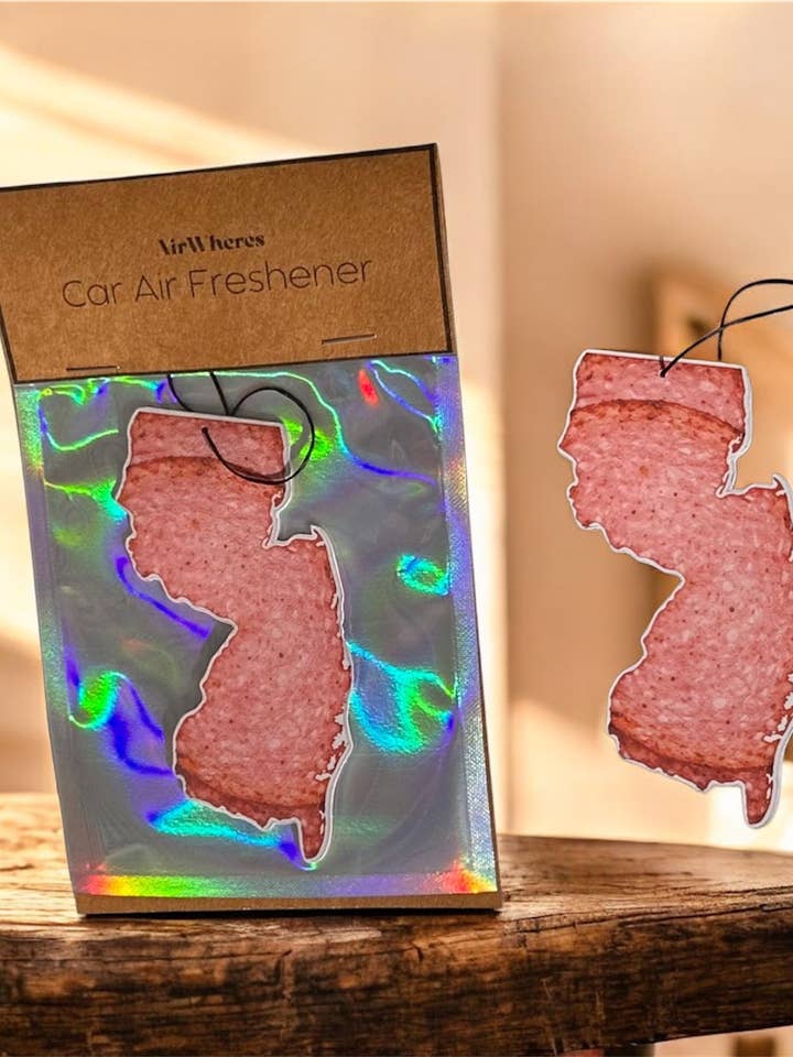 New Jersey State Pork Roll Car Air Freshener Gift for wholesale by airWheres