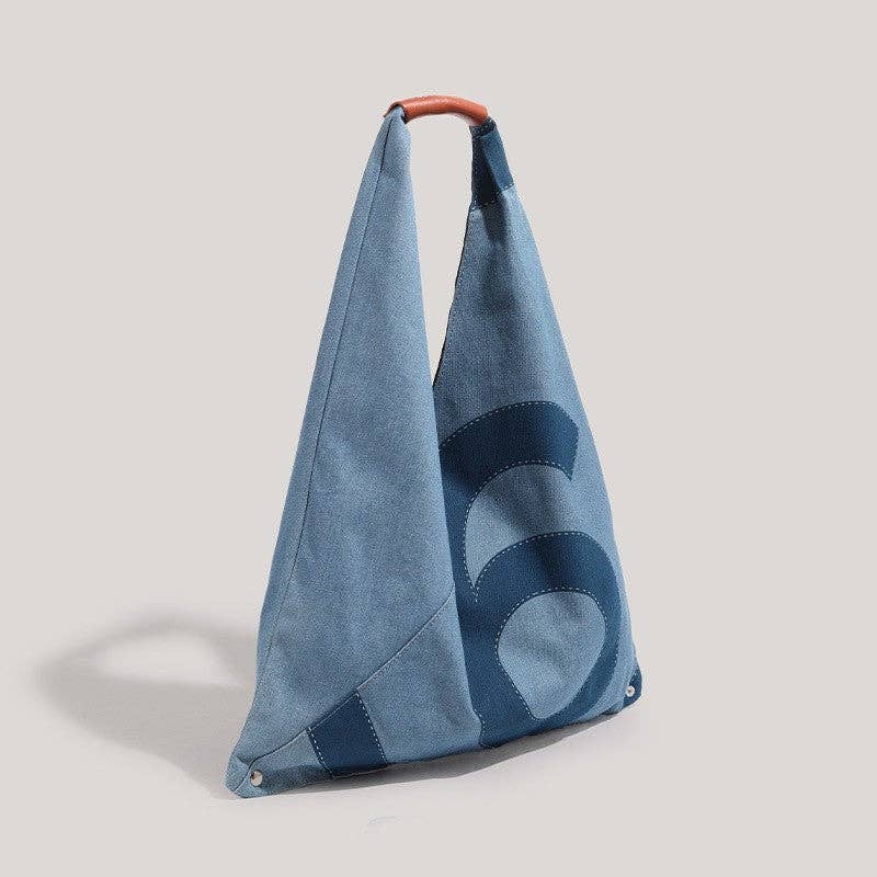 BLÅ Digitaltryk Denim Mulepose for engroshandel på Faire1