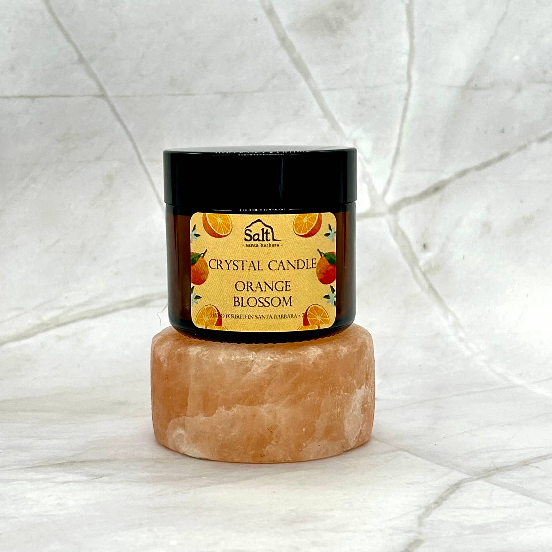 Salt Cave Santa Barbara - Wholesale Jar/Filled Candle - Himalayan Crystal Candle0