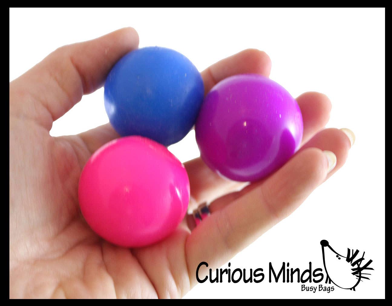 Curious Minds Toys - Vendita all'ingrosso Palla/pasta antistress - 1 piccola e incredibile palla antistress al neon confezionata singolarmente da 3,8 cm9
