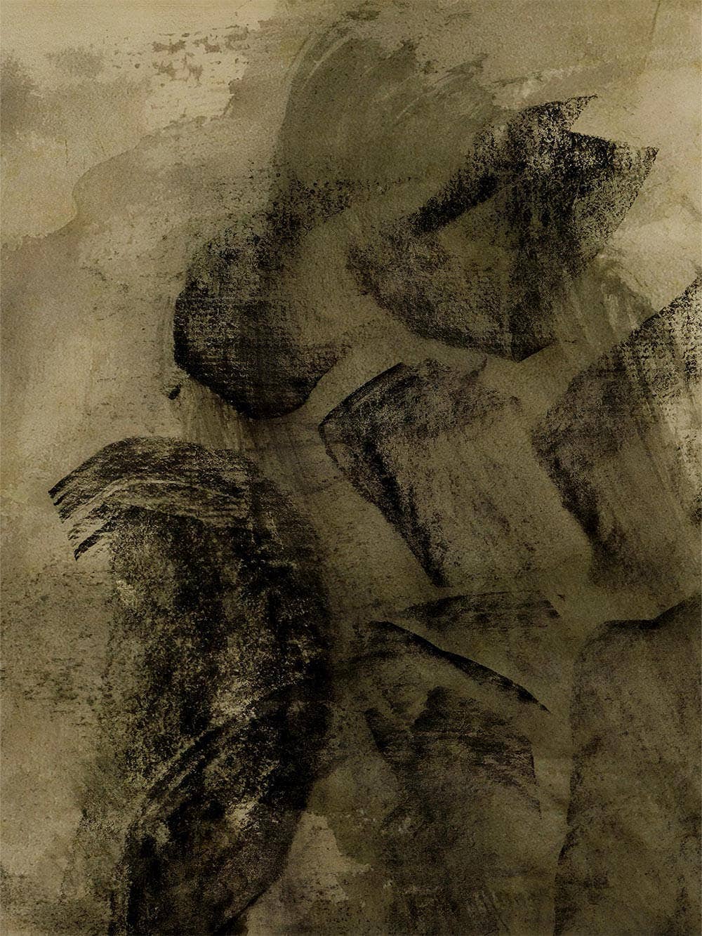 Modern Antique Prints - Wholesale Art Print - Distant Echo – Abstract Wabi-Sabi Art Print3