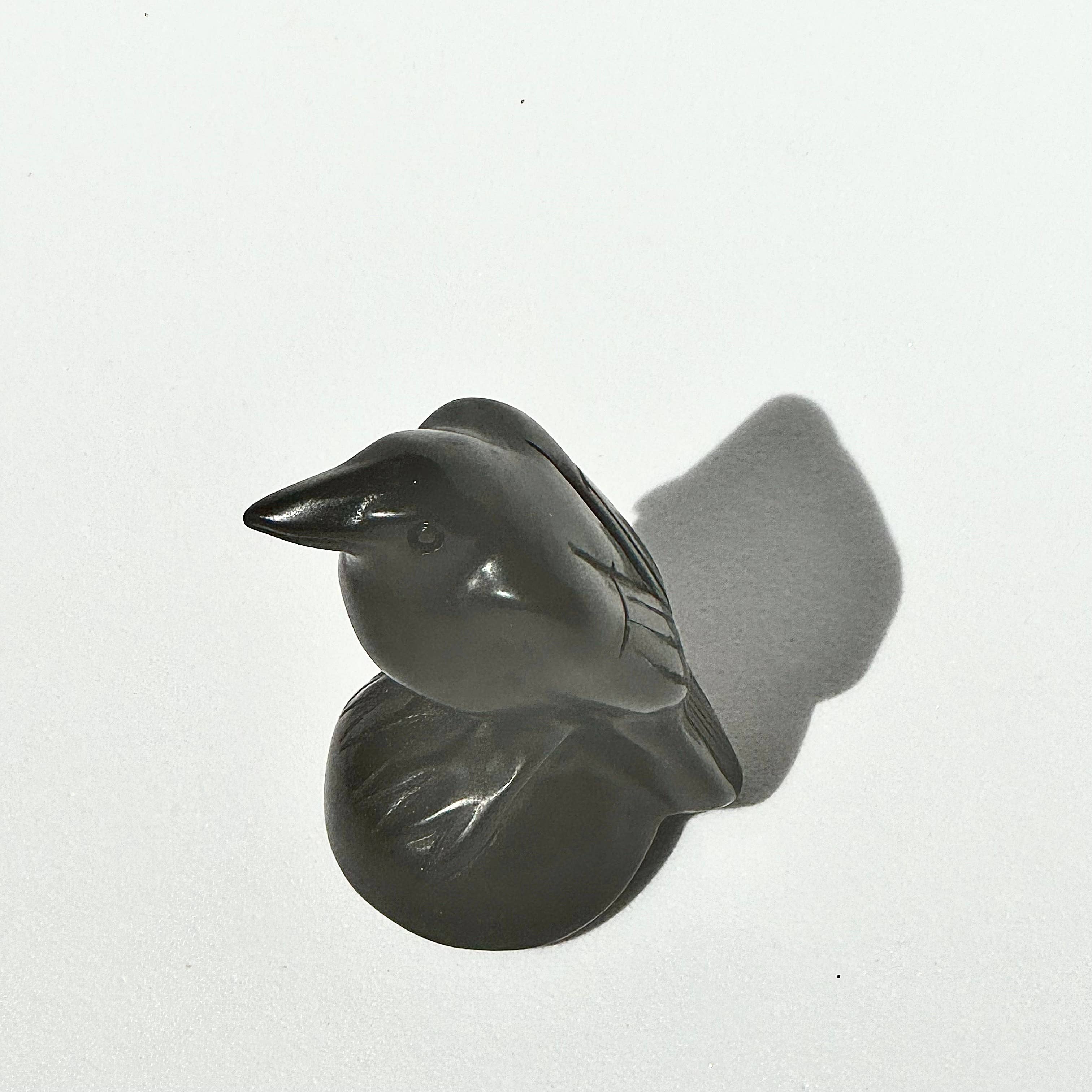 Liv Rocks – wholesale Meditation supplies – Black Obsidian Raven Carving 3