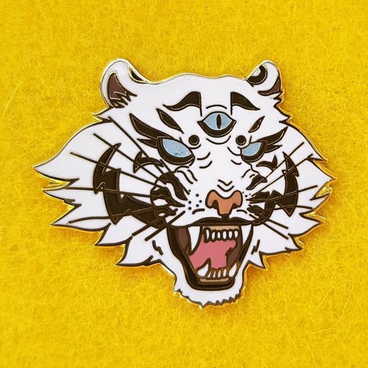 Épinglette - Tigre de Rêve pour la vente par Ashlea Bechaz Illustration