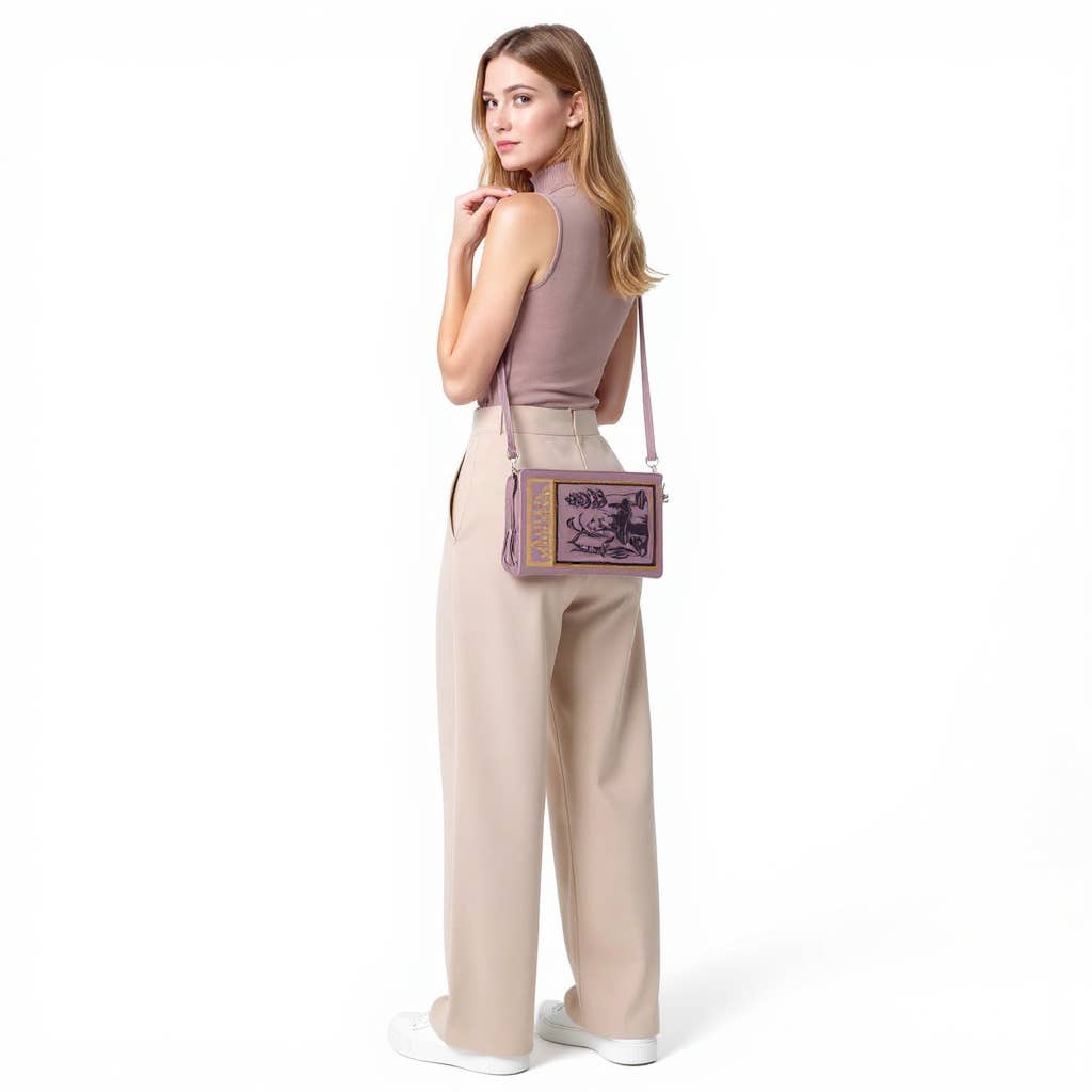 COMECO INC - Wholesale Clutch Bag - Women's - Vintage Midsize Book Clutch Bag Alice in Wonderland Book3