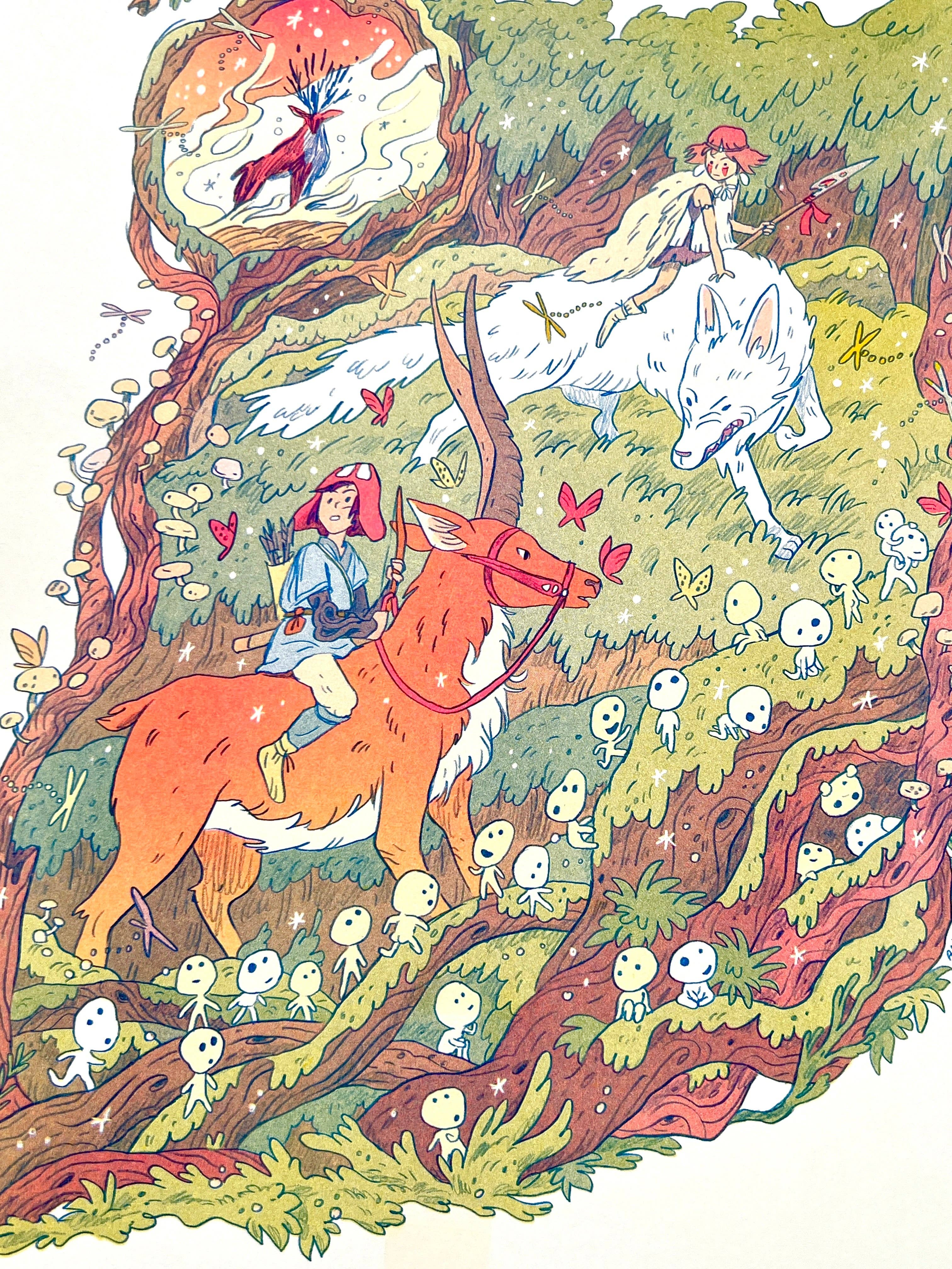 Natalie Andrewson - Wholesale Art Print - Princess Mononoke Large Print5