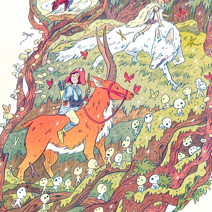 Natalie Andrewson - Vente Affiche d'art - Princesse Mononoké Grand Format5