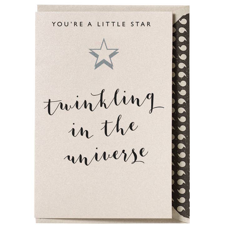OL01 You're a Little Star - Hand Finished Greeting Card for wholesale by Dyson Design