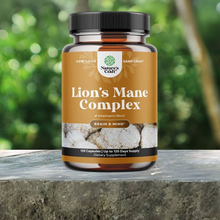 Lion’s Mane Capsules–Mushroom Complex for Brain & Mind,120ct for wholesale by Nature's Craft