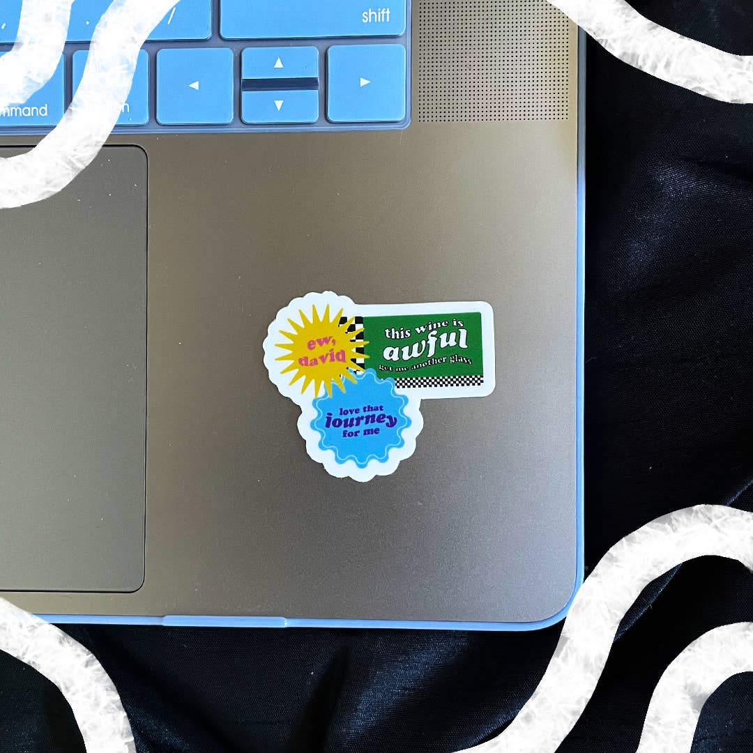 Misc. By Darrian - Wholesale Sticker - Schitt's Creek Quotes Weatherproof Vinyl Laptop Sticker1