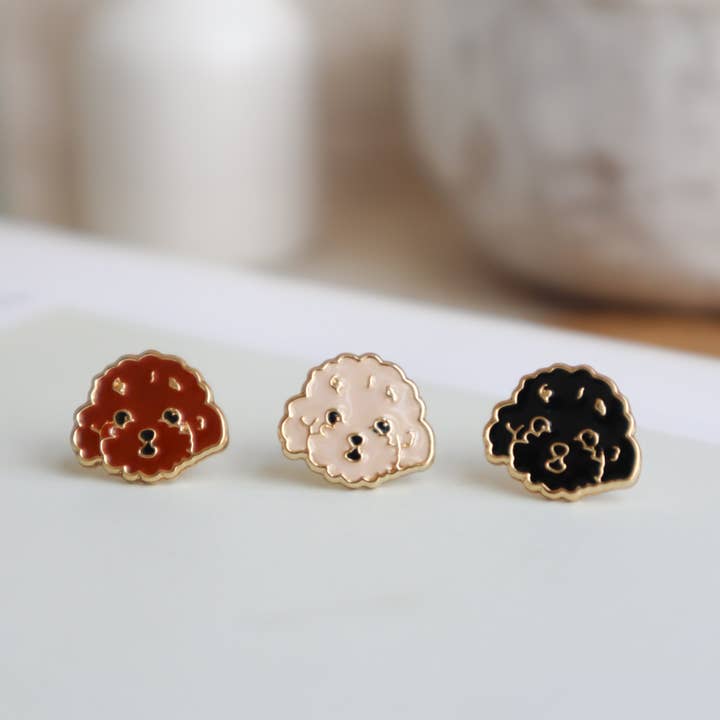 Poodle Enamel Earrings/ Bracelet/ Necklace for wholesale by Miss Modi