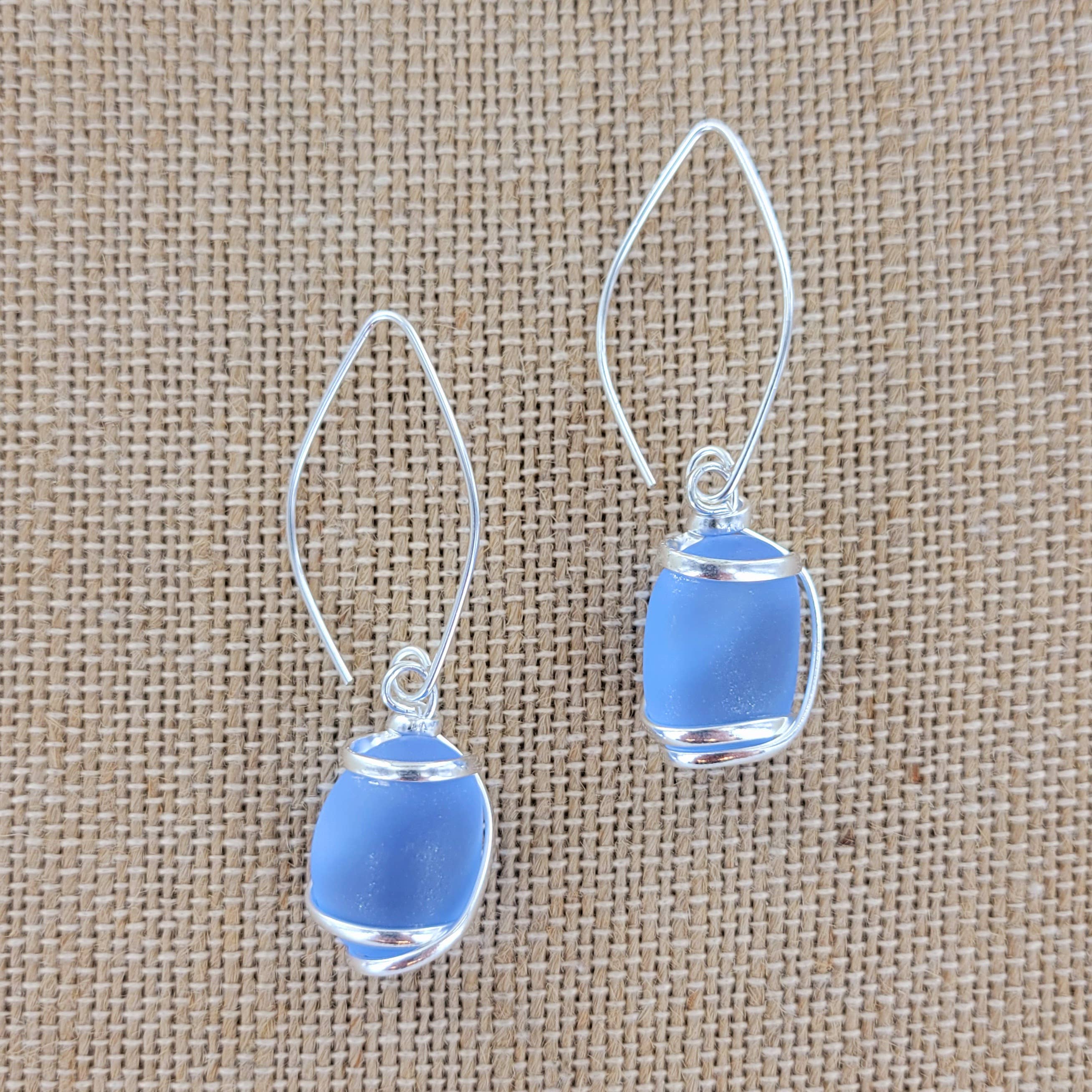 Sadie Green's Jewelry – wholesale Dangle earrings – Cultured Sea Glass Earring XCAM-E13-SG4