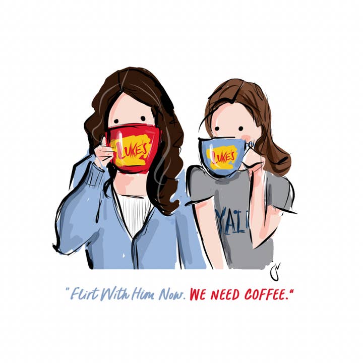 Gilmore Girls Coffee Art Print for wholesale by Jennifer Vallez