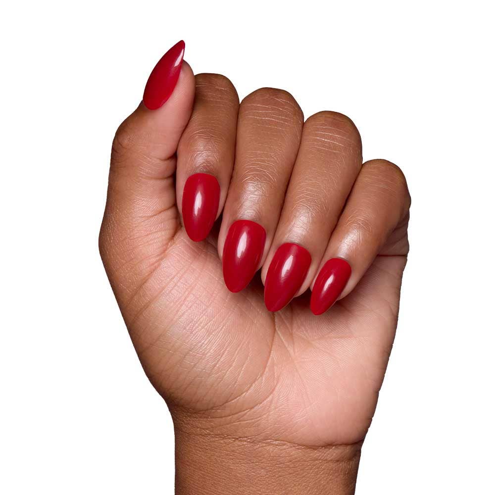 Glamnetic - Wholesale Press-On/Fake Nails - Classic Red Press-On Nails | Short Almond Holiday SolidNails4